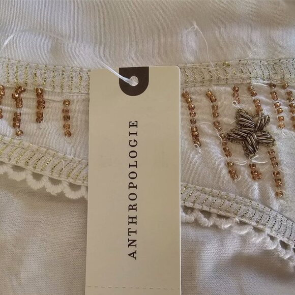 Brand New By Anthropologie V-Neck Sequin Deco Swing Dress - Picture 6 of 10